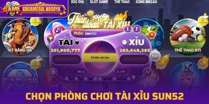 Các phòng chơi phong phú tại Sun52