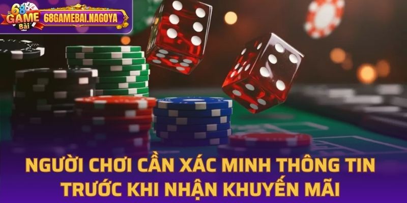Xác minh thông tin trước khi nhận thưởng